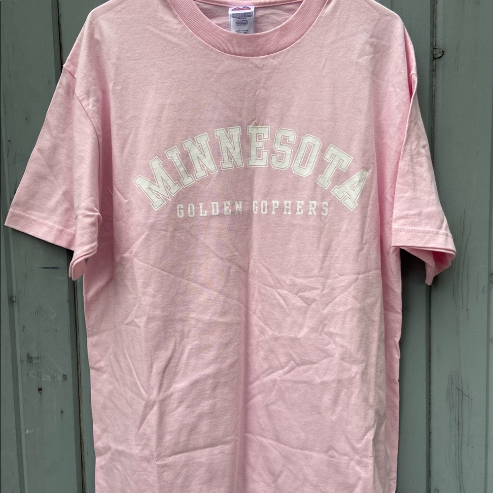 Pink MN Gophers short sleeve tee